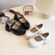 Black Platform Butterfly Sparkle Leather Shoes