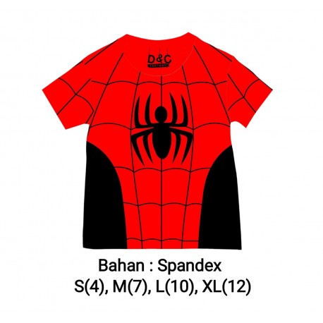 Red Black SP1derman Spandex Tee