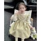 Green Little Floral Lace Dress + Sling Pearl Doll