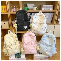 Two Ribbons Polka Backpack (with keychain)