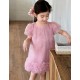 Pink Sparkle Puffy Tulle Dress