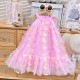 Pink 3D Butterfly Halterneck Dress