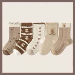 Brown Bears Winter Socks