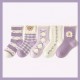 Purple Bear Winter Socks