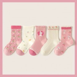 Flowers Bunny Winter Socks