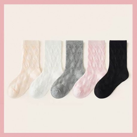 Heart Pattern Winter Socks