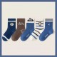 Blue Car Winter Socks