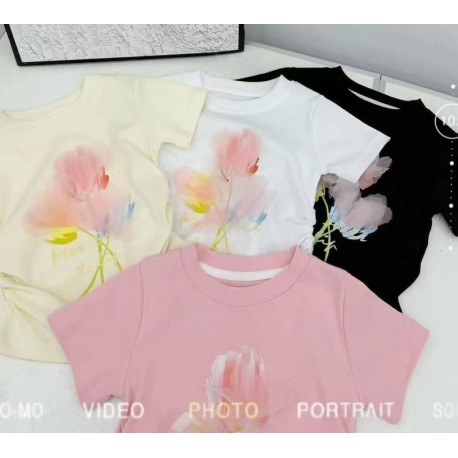 White Tulip 3D Colorful Top