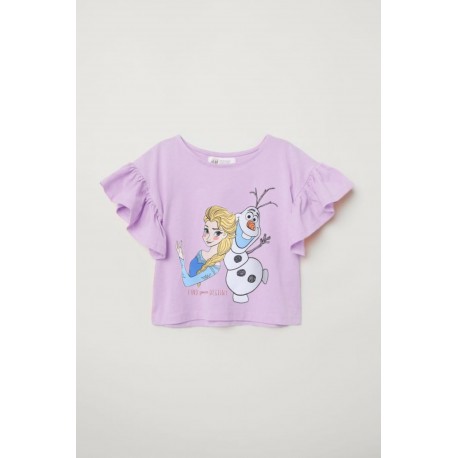 Purple ELS@ Ruffles Top