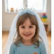 Blue Crown Long Tulle Hair clips