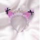 Light Purple Crown Ruffles Headband