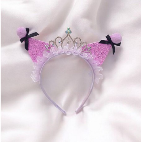 Light Purple Crown Ruffles Headband