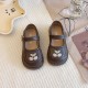 Brown Cherry Flat Shoes