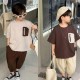 Zipper Pocket Top Set Pants