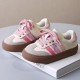 Three Stripes White Pink Shoes