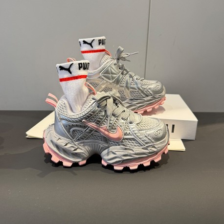 Silver Pink N1ke Shoes
