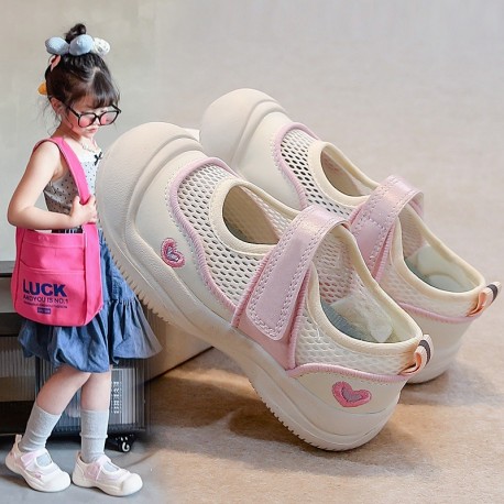 White Pink Heart Shoes