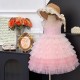 Pink Butterfly Sparkle Layered Tutu Dress