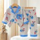 Grey S0nic Organic Button Pyjamas