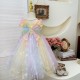 Rainbow Tutu Moon Stars with Back Butterfly Dress