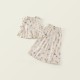 Pretty Floral Ruffles Top Set Pants