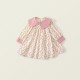 Pink Cream Floral Dress