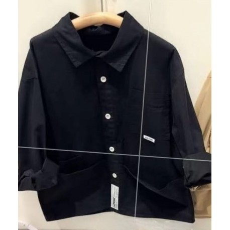 Black Capwave Long Sleeve Shirt