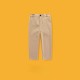 Khaki Basic Straight Pants