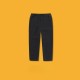 Black Basic Straight Pants