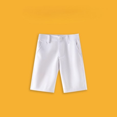 White Basic Short Pants