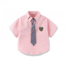 2in1 Pink Lil Stripe Shirt + Tie