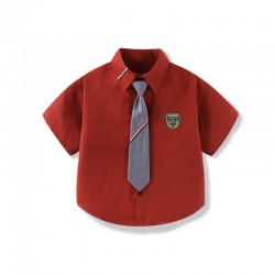 2in1 Bricks Lil Stripe Shirt + Tie