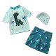 3in1 Tosca Dinosaurs Top Short Hats Swimsuits