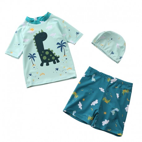 3in1 Tosca Dinosaurs Top Short Hats Swimsuits