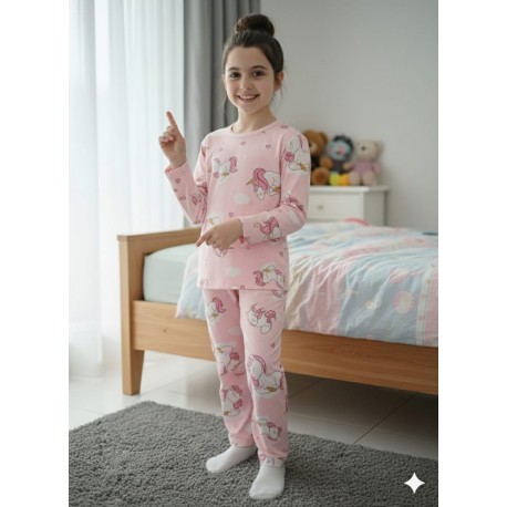 Pink Heart Unicorn Pyjamas