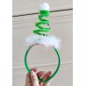 Green Spiral Xmas Tree Headband