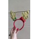 Gold Antlers Ribbon Headband