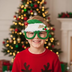 Green Santa Eyeglasses