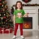 Green Xmas Cute Santa T-Shirt