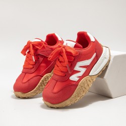 Red Beige ZigZag Shoes