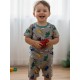 Grey Dino Cotton Short Set