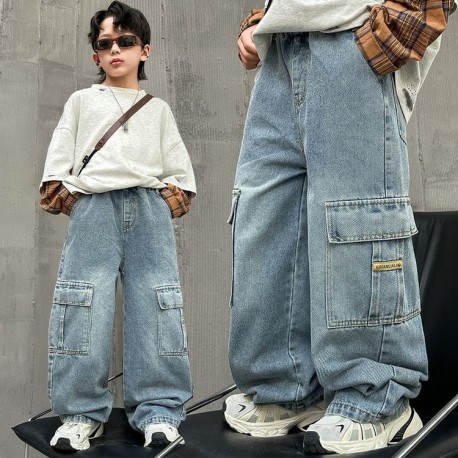 Yellow Label Premium Denim Cargo Pants
