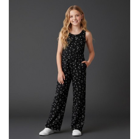 WonderNati0n Black Stars Jumpsuits