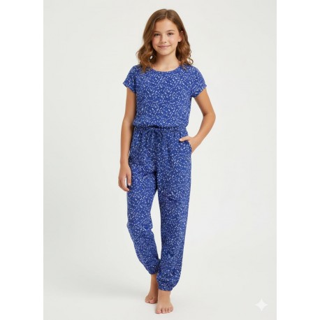 WonderNati0n Blue Floral Jumpsuits
