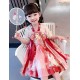 White Red Cat Hanfu CNY Dress