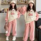 Pink Cream Cherry Bear SweatShirt Set Pants