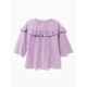 Old N@Vy Purple Ruffles Top