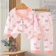 Pink Kur0mi Ribbed Pyjamas