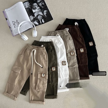 Dark Brown R Pull On Pants +Belt