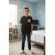 HM Black Stitches Applique T-shirt
